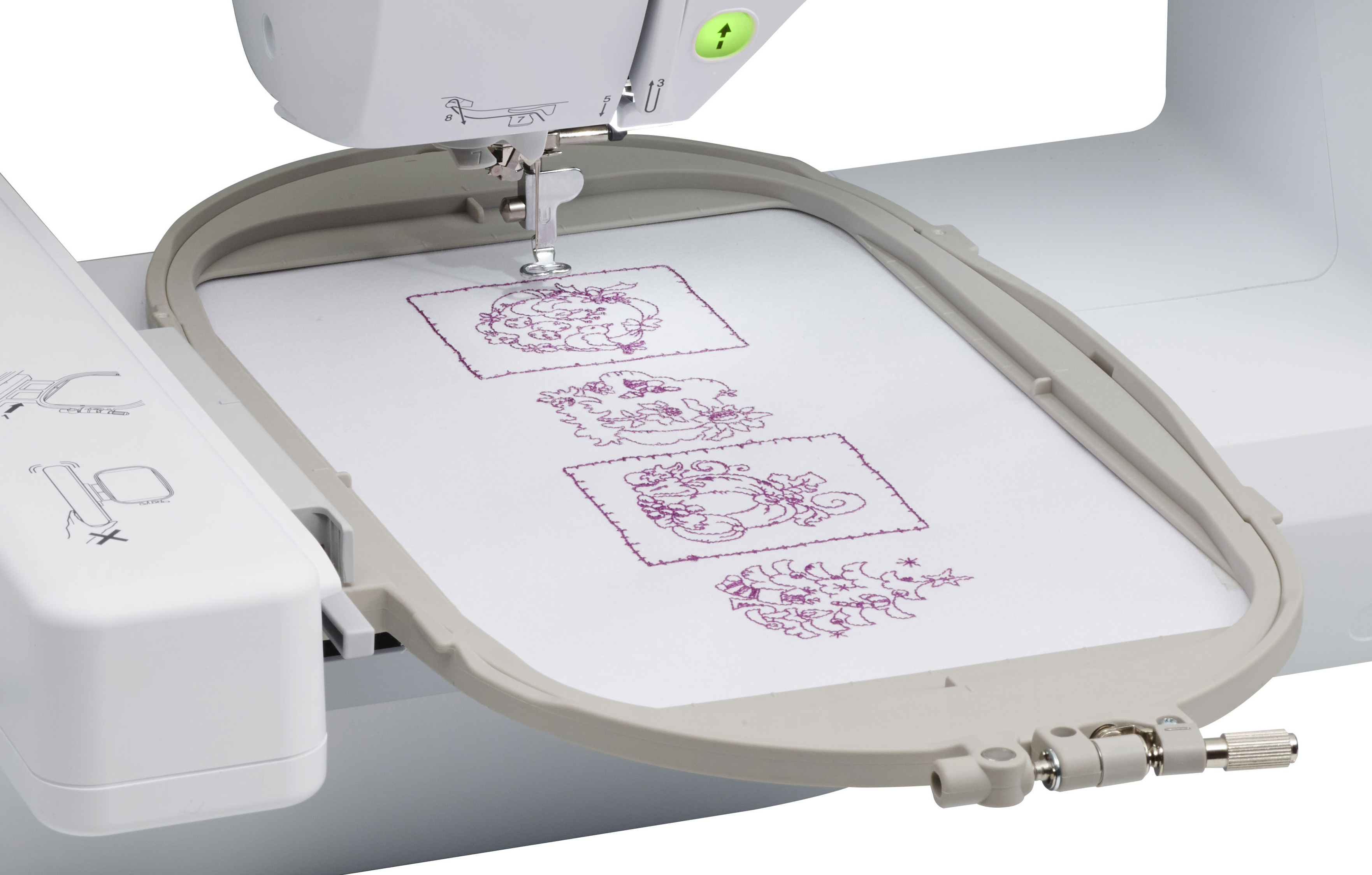Embroidery Machine PE800, 138 Built-In Designs, 5 X 7 Hoop Area