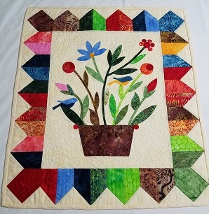 Accuquilt Flower Pot Wall Hanging Huntington Beach 2 Sessions Moores Sewing