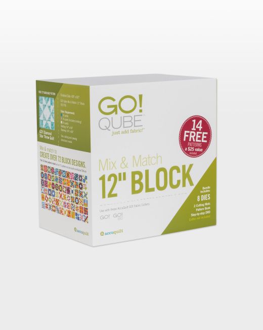 Accuquilt Go Qube Mix Match 12 Block Moore S Sewing