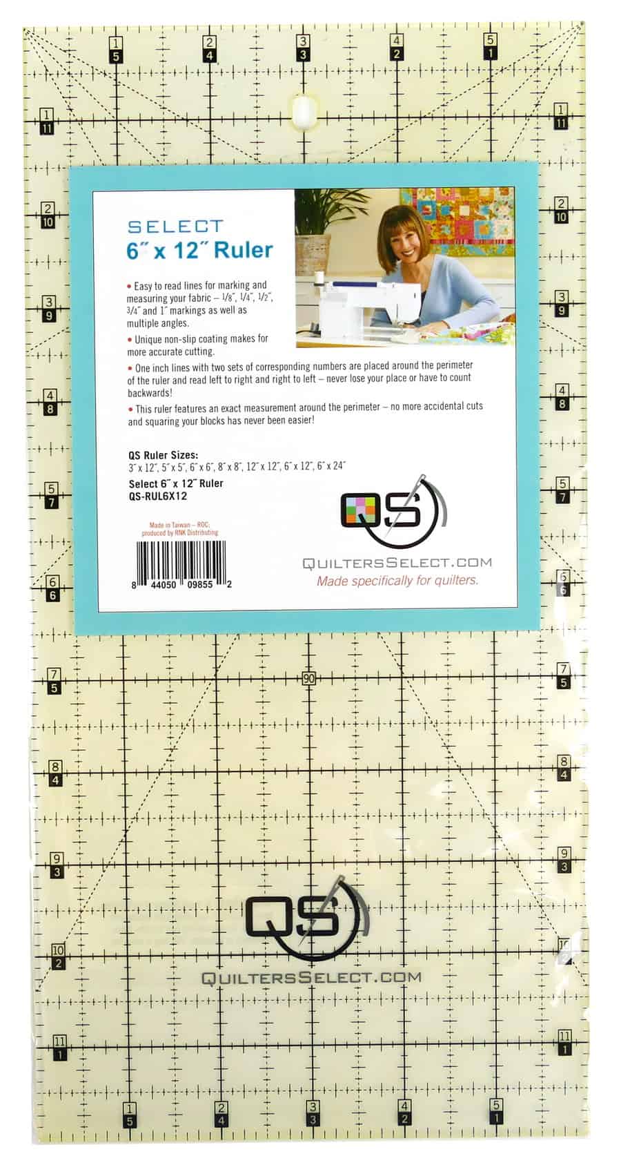 Quilter's Select 6 x 12 Ruler, Quilter's Select #QS-RUL6X12