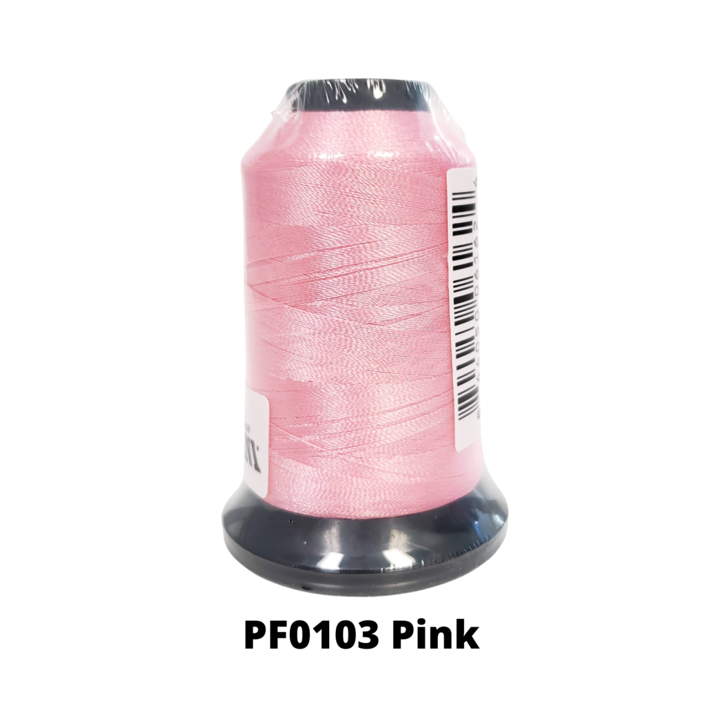 Floriani Pink thread box with 30 spools of thread