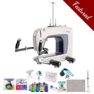 Grace 16X Manual midarm quilting machine main product image with featured bundle