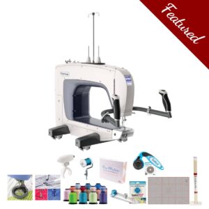 Grace 16X midarm quilting machine main product image with featured bundle