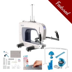 Grace 16X midarm quilting machine main product image with featured bundle