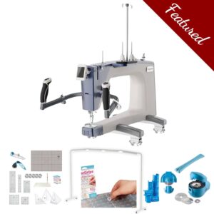 Grace Q'nique 19X longarm quilting machine main product image with featured bundle