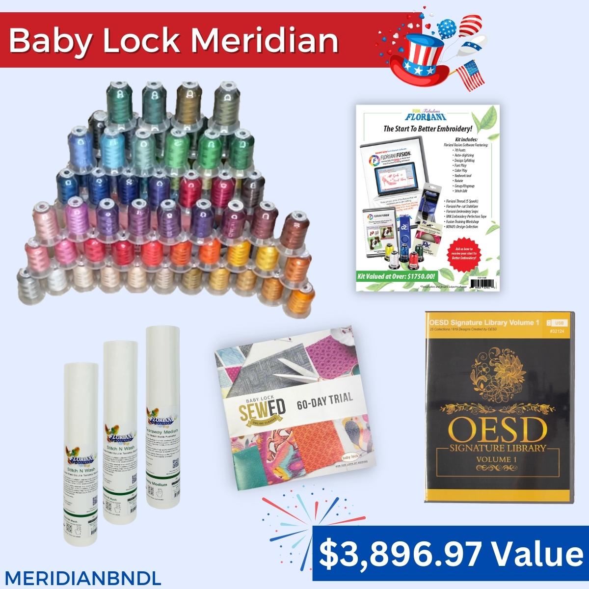 Baby lock Meridian sewing machine is available at all Moore's locations