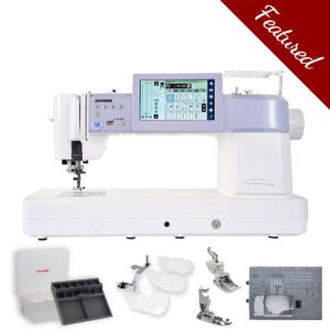 Janome Continental M6 sewing machine main product image with featured bundle