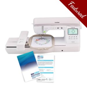 Brother NQ3550W sewing and embroidery machine main product image with featured bundle