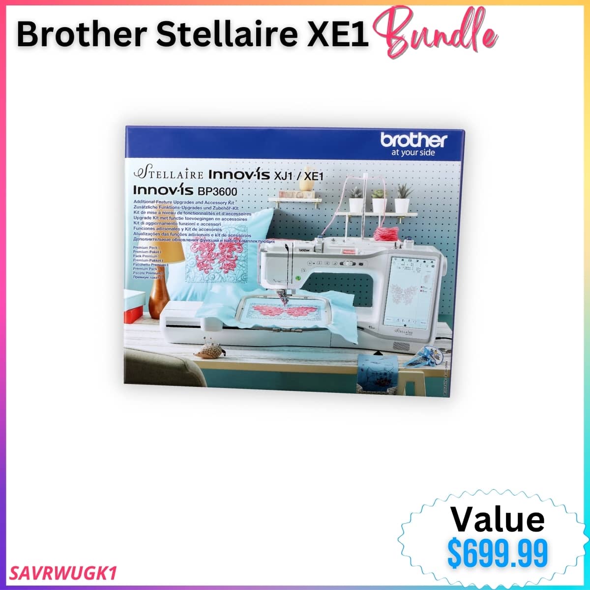 Piqueuse Brodeuse INNOV'IS Stellaire XJ1 - FAMILIALE PIQUEUSE & BRODEUSE ::  Maugin SAS