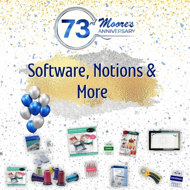 73rd Anniversary SoftwareCabinetsNotions Category Card