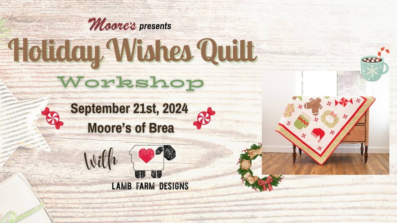 Holiday Wishes Quilt Workshop Info Card