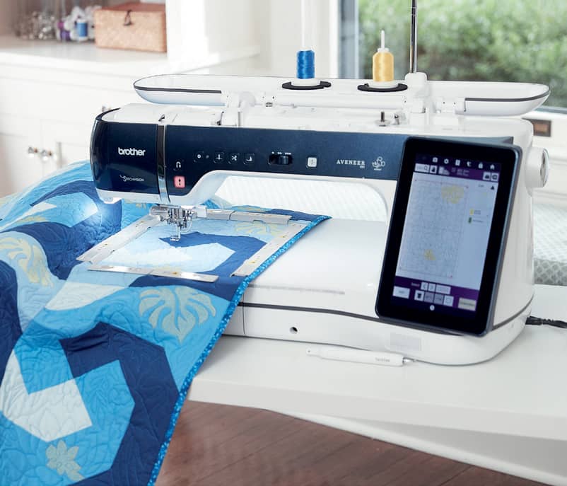 Edge quilting on the Aveneer EV1