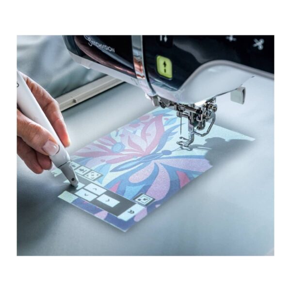 StitchVision technology works directly on fabric with a special stylus