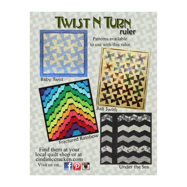 Cindi McCracken Twist N Turn Ruler quilt sample