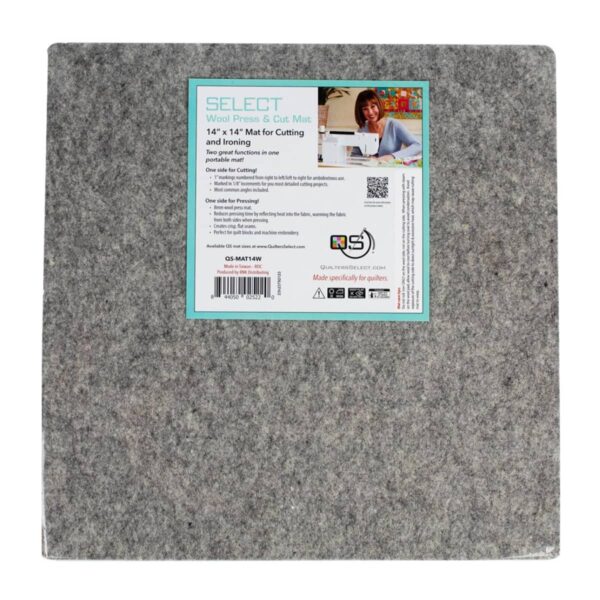 Quilters Select 14"x14" Press and Cut Mat wool side