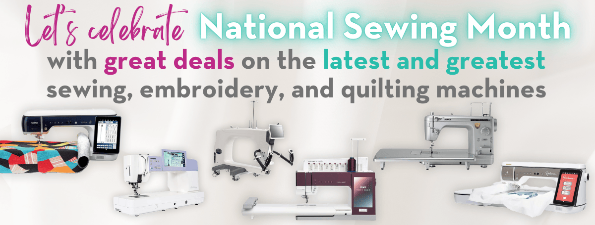 Home page banner for National Sewing Month