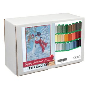 OeSD Happy Snowman Thread Kit main product image