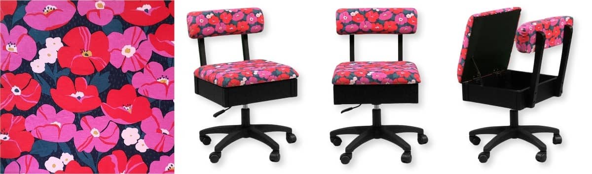 SewFine Sewing Chair Modern Floral Banner