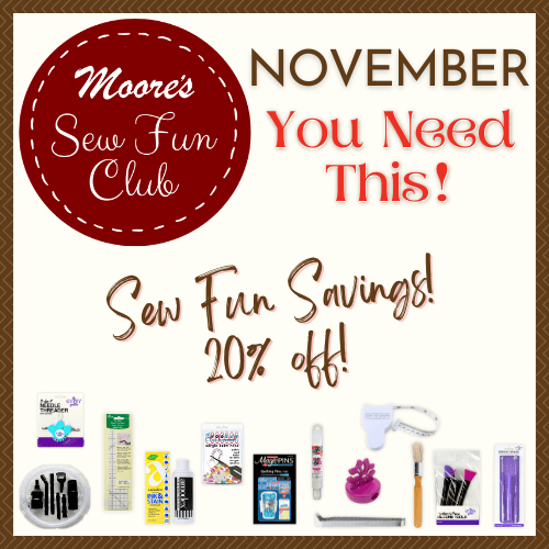 Save 20% on Sew Fun Club November products